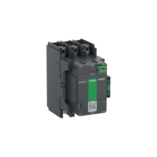 Schneider Electric TeSys High power contactor, TeSys Giga, 3 pole (3NO), AC-3 <=440V 225A, standard version, 100…250V wide band AC/DC coil - LC1G225KUEN