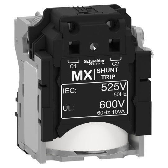 Schneider Electric SCHNEIDER MX shunt release, ComPacT NSX, rated voltage 525 VAC 50 Hz, 600 VAC 60 Hz, screwless spring terminal connections - LV429389