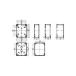 Schneider Electric Thalassa ABS box IP66 IK07 RAL7035 Int.H225W175D100 Ext.H241W191D128 Opaque cover H20 - NSYTBS241910