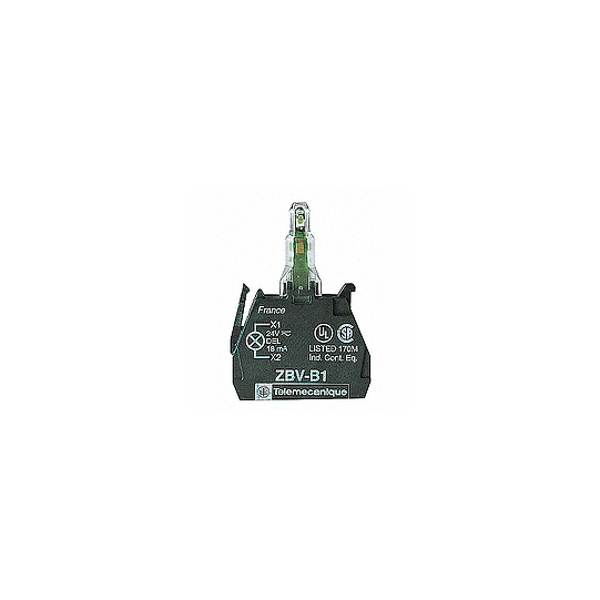 Schneider Electric SCHNEIDER Light block for head Ø22, red, integral LED, 110...120 V AC - ZBVG4