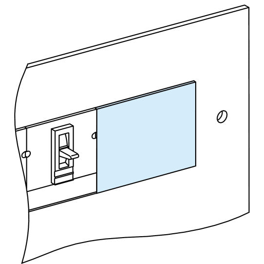 Schneider Electric Prisma Blanking plate NSX/CVS250-EZC100 vertical w147 - 03249