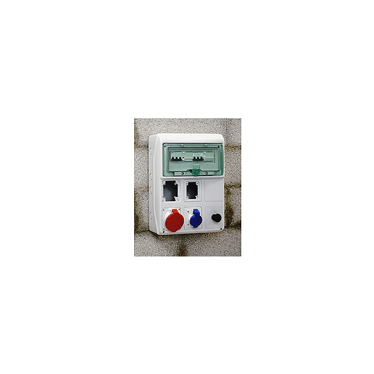 Schneider Electric Kaedra Kaedra - coffret - pour prises - 340 x 460 mm - 13 modules - 6 ouvertures  - 10366
