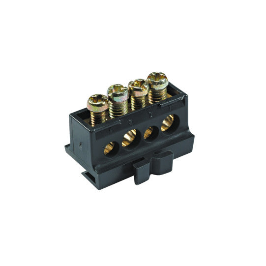 Schneider Electric SCHNEIDER distribution terminal block - 80 A - 4 holes - 13575