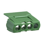 Schneider Electric SCHNEIDER IP2 cover for 4 holes terminal block - green - 13581