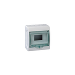 Schneider Electric Kaedra Kaedra - Mini enclosure for modular devices - 195 x 200 mm - 6 modules  - Smooth front - No pre-drilled holes - 10314E