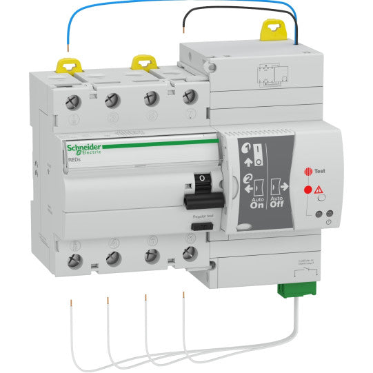 Schneider Electric Acti 9 RCCB with re-closer - RED - 4 poles - 40 A - class A - 300 mA - 18267