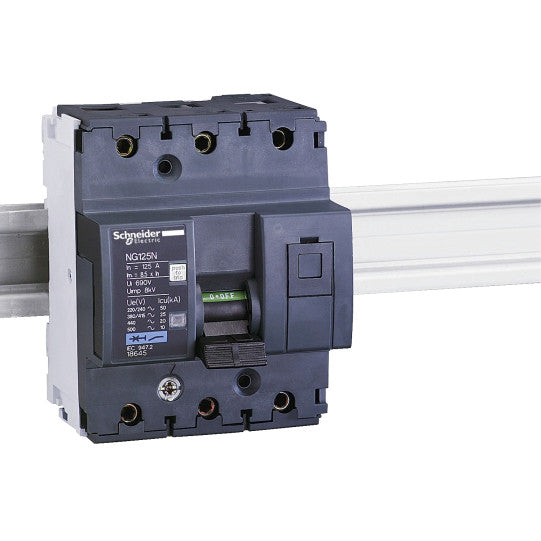 Schneider Electric Acti 9 NG125 - circuit breaker - NG125N - 3P - 100A - D curve - 18670