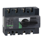 Schneider Electric Compact switch disconnector, Compact INS100 , 100 A, standard version with black rotary handle, 4 poles - 28909