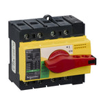 Schneider Electric Compact switch disconnector, Compact INS80 , 80 A, with red rotary handle and yellow front, 4 poles - 28921