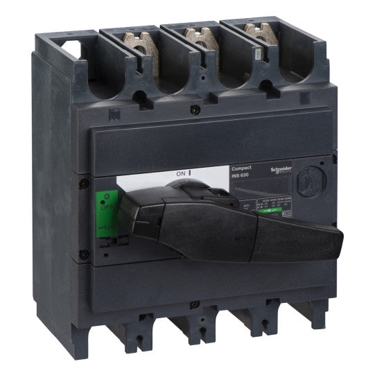 Schneider Electric Compact switch disconnector, Compact INS630 , 630 A, standard version with black rotary handle, 3 poles - 31114