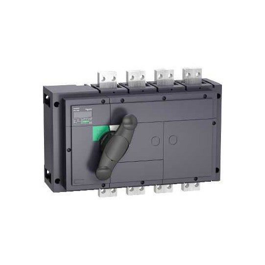 Schneider Electric Compact switch disconnector, Compact INS1000 , 1000 A, standard version with black rotary handle, 4 poles - 31333
