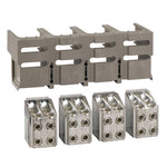 Schneider Electric SCHNEIDER set of bare cable connectors and terminal shield, ComPact NS630b to NS1600, fixed, front connected, 240 mm², 4 poles - 33641