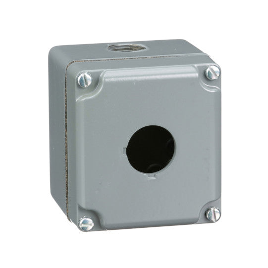 Schneider Electric SCHNEIDER empty control station - 9001K - aluminium - 1 cut-out Ø 30 - 9001KY1