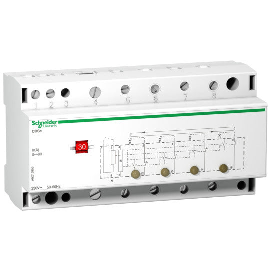 Schneider Electric Acti 9 CDSc - single phase load-shedding contactor - 4 channels - A9C15906