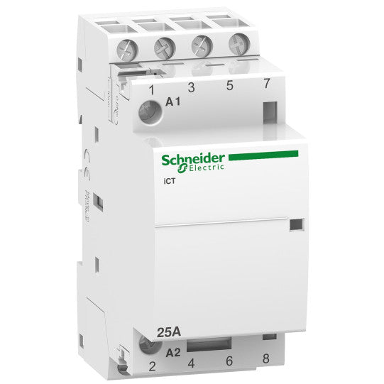 Schneider Electric Acti 9 iCT 25A 4NO 24V 50Hz contactor - A9C20134