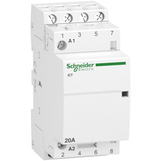 Schneider Electric Acti 9 iCT 20A 4NO 220...240V 50Hz contactor - A9C22824
