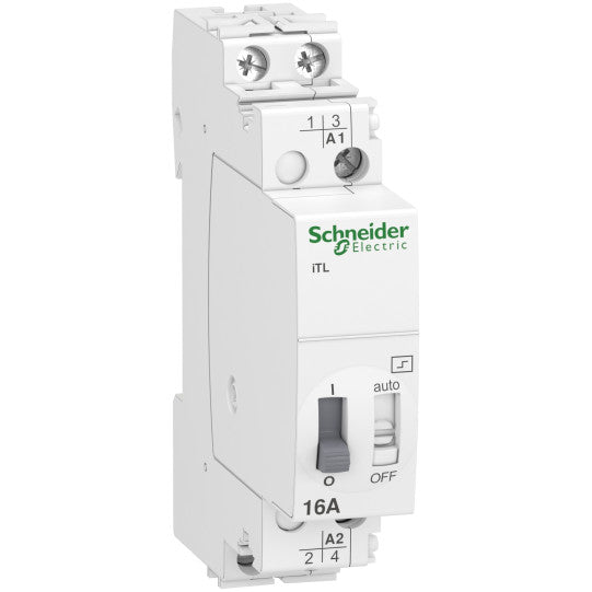 Schneider Electric Acti 9 Acti9, iTL remote control switch 16A 2NO 230...240VAC 110VDC 50-60Hz - A9C30812
