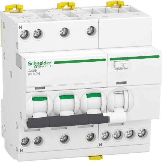 Schneider Electric Acti9 Acti9 iDD40N - RCBO - 3P+N - 20A - C Curve - 6000A/10kA - 300mA - type AC - A9DA7720