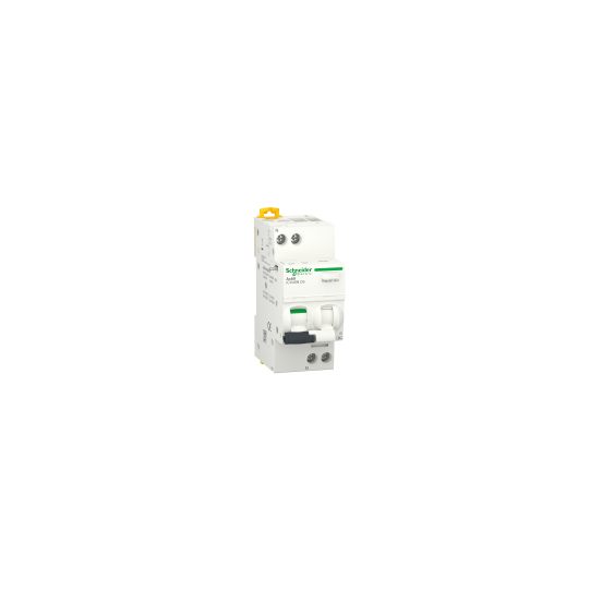 Schneider Electric Acti9 residual current breaker with overcurrent protection (RCBO), Acti9 iCV40, 1P+N, 16 A, C Curve, 6000 A, 300 mA, A type - A9DC7616