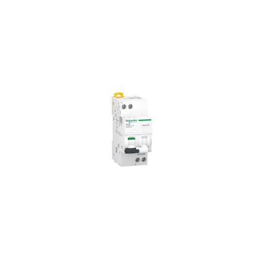 Schneider Electric Acti 9 Residual current breaker with overcurrent protection (RCBO), Acti9 iCV40, 1P+N, 16A, C curve, 4500A, AC type, 300mA - A9DE6616