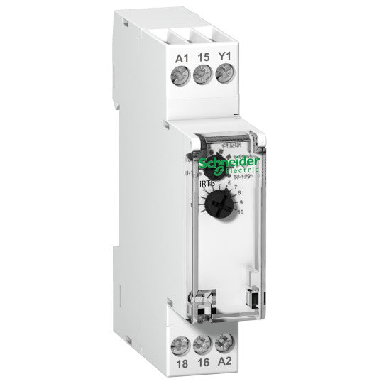Schneider Electric Acti 9 iRTB relay-delays de-energizing a load upon closing-1C/O - Uc 24-240 VAC/24VDC - A9E16066