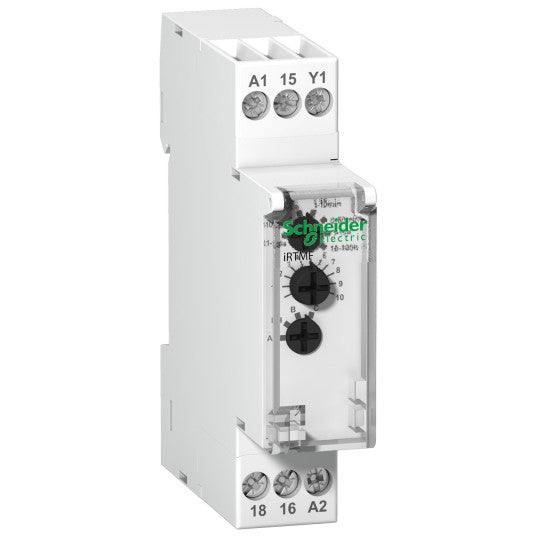 Schneider Electric Acti 9 iRTMF multifunction time delay relay - 1 OC - 12-240 VAC/DC - A9E16070