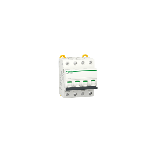 Schneider Electric Acti 9 Miniature circuit-breaker, Acti9 iC60H, 4P, 32 A, D curve, 10000 A (IEC 60898-1), 15 kA (IEC 60947-2) - A9F85432
