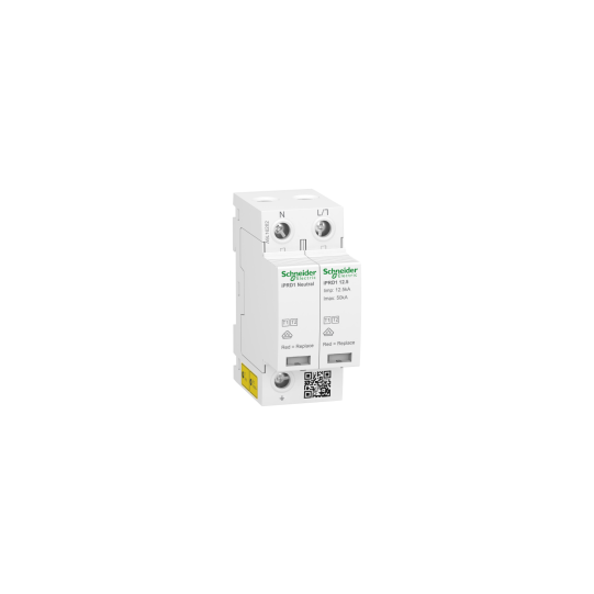 Schneider Electric Acti9 Modular surge arrester, Acti9 iPRD1 12.5r, 1 P + N, 350 V, with remote transfert - A9L16282