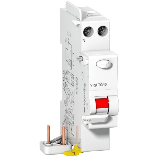 Schneider Electric Prodis ProDis - earth leakage add-on block - Vigi TG40 - 1P + N - 40A - 300mA - A9N21483