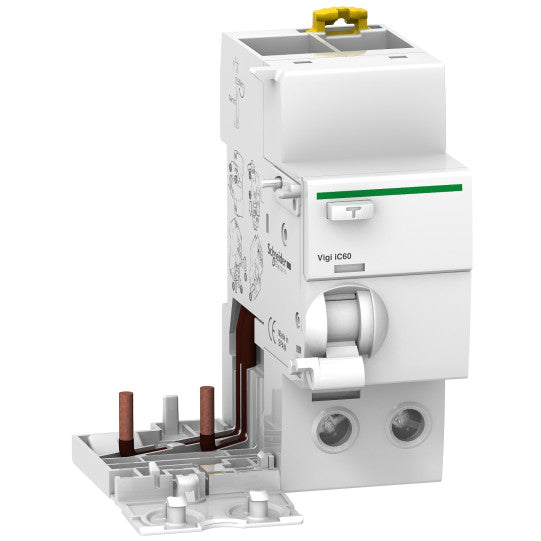Schneider Electric Acti 9 Vigi iC60 - earth leakage add-on block - 2P - 63A - 300mA - AC type - selective - A9V15263