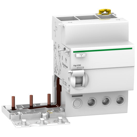 Schneider Electric Acti 9 Vigi iC60 - earth leakage add-on block - 3P - 63A - 1000mA - AC type - selective - A9V19363