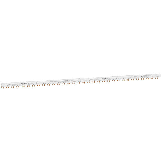Schneider Electric Acti9 comb busbar, Acti9, 3L+N balanced with Aux, 9 mm pitch, 48 modules, 80 A - A9XPA748
