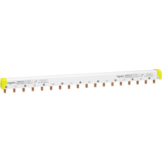 Schneider Electric Acti 9 Acti9 - comb busbar - 3L+N balanced - 18 mm pitch - 18 modules - 100 A - A9XPH518