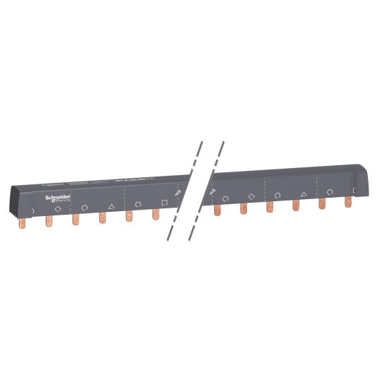 Schneider Electric Acti 9 Acti9 - comb busbar - 3L+N balanced - 18 mm pitch - 24 modules - 100 A - A9XPH524