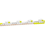 Schneider Electric Acti9 comb busbar, Acti9, 1L+N, 9 mm pitch, 24 modules, 80 A - A9XPP624