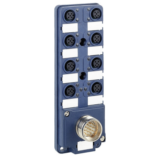 Schneider Electric SCHNEIDER IP67 passive splitter box - cable 5 m - with 8 channels M12 connector - Led - ABE9C1281L05