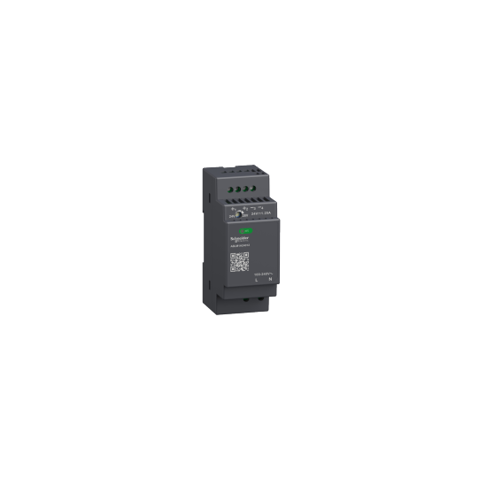 Schneider Electric SCHNEIDER Regulated Power Supply, 100-240V AC, 24V 1.2 A, single phase, Modular - ABLM1A24012