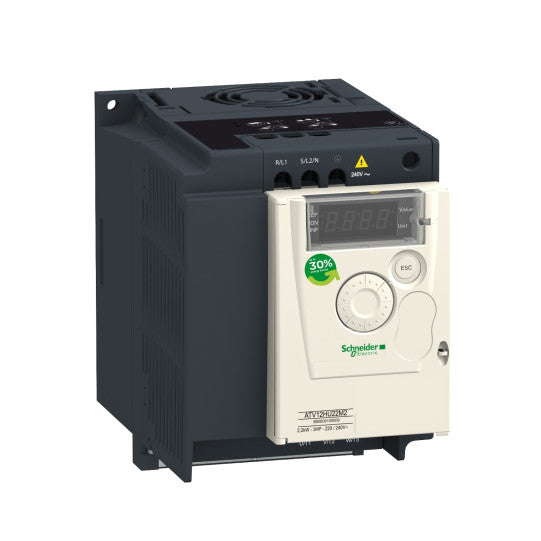 Schneider Electric SCHNEIDER variable speed drive ATV12 - 1.5kW - 2hp - 200..240V - 1ph - with heat sink - ATV12HU15M2