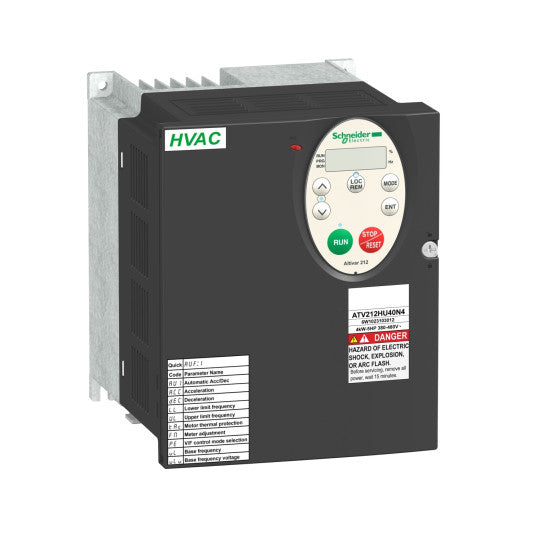 Schneider Electric SCHNEIDER variable speed drive ATV212 - 5.5kW - 7.5hp - 480V - 3ph - EMC - IP21 - ATV212HU55N4