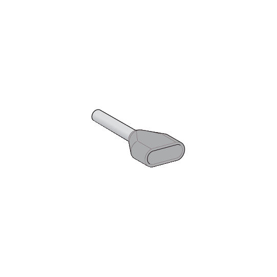 Schneider Electric SCHNEIDER INSULATED DOUBLE CABLE END MEDIUM SIZE 2.5 MM² GREY - AZ5DE025