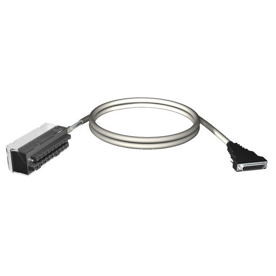 Schneider Electric SCHNEIDER cord set - 20-way terminal - SUB-D25 connector - for X80 I/O - 1.5 m - BMXFCA150