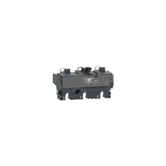 Schneider Electric ComPacT nouvelle génération trip unit MA6.3 for ComPacT NSX 100 circuit breakers, magnetic, rating 6.3 A, 3 poles 3d - C103MA007