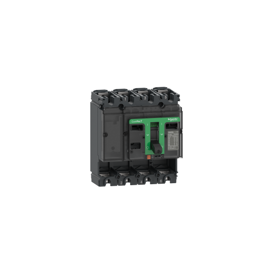 Schneider Electric ComPacT nouvelle génération circuit breaker basic frame, ComPacT NSX100F, 36 kA at 415 VAC 50/60 Hz, 100 A, without trip unit, 4 poles - C10F4