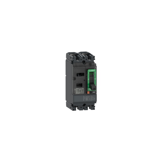 Schneider Electric ComPacT nouvelle génération circuit breaker ComPacT NSX100M AC/DC, 25 kA at 415 VAC, TMD trip unit 50 A, 2 poles 2d - C10M2TM050