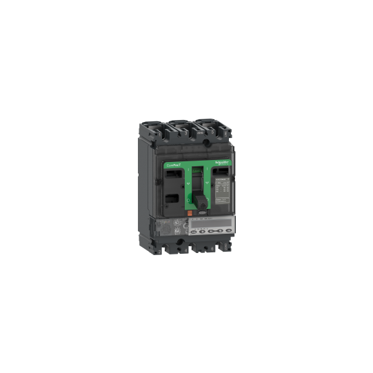 Schneider Electric ComPacT nouvelle génération circuit breaker ComPacT NSX100R, 200 kA at 415 VAC, MicroLogic 5.2 E trip unit 40 A, 3 poles 3d - C10R35E040