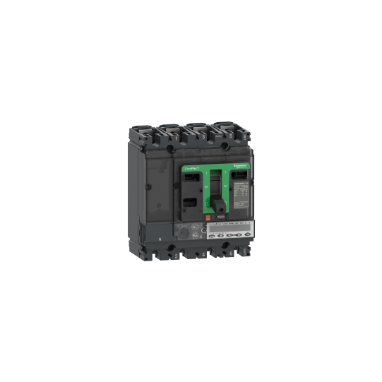 Schneider Electric ComPacT nouvelle génération circuit breaker ComPacT NSX100HB1, 75 kA at 690 VAC, MicroLogic 6.2 E-M trip unit 80 A, 3 poles 3d - C10V36M080