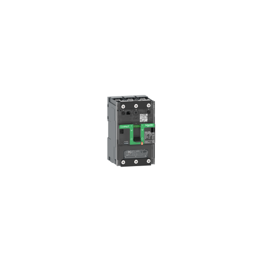 Schneider Electric ComPacT nouvelle génération Circuit breaker, ComPacT NSXm 100B, 25kA/415VAC, 3 poles, TMD trip unit 25A, lugs/busbars - C11B3TM025B