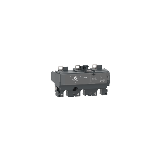 Schneider Electric ComPacT nouvelle génération trip unit TM125D for ComPacT NSX 160/250 circuit breakers, thermal magnetic, rating 125 A, 3 poles 3d - C163TM125