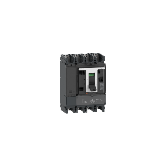Schneider Electric ComPacT nouvelle génération circuit breaker ComPacT NSX600F DC, 36 kA at 750 VDC,TM-DC trip unit, 600 A rating, 4 poles - C63F4TM600D