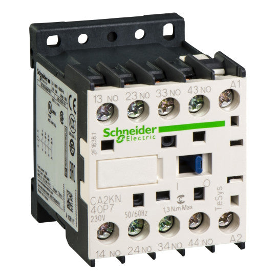 Schneider Electric TeSys TeSys K control relay - 4 NO - <= 690 V - 230 V AC coil - CA2KN40P7